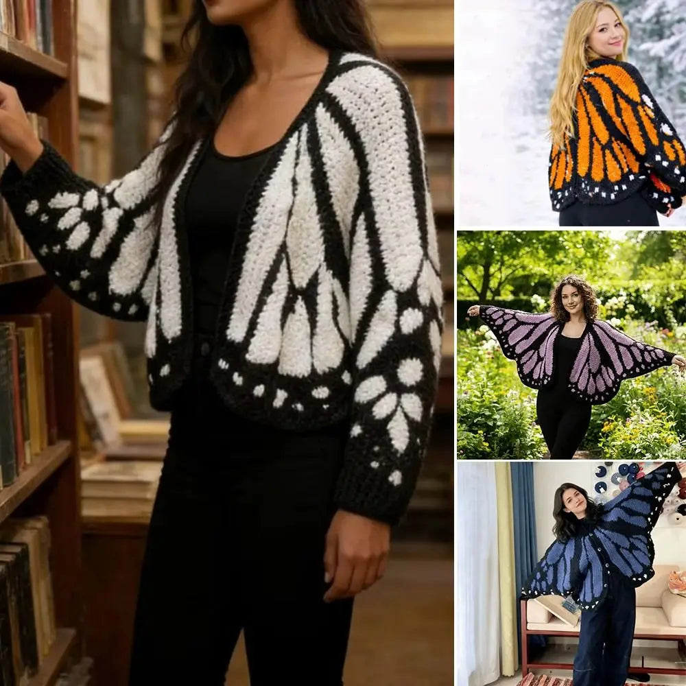 Monarch Butterfly Knit Cardigan