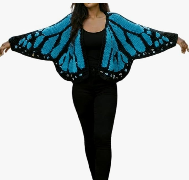 Monarch Butterfly Knit Cardigan