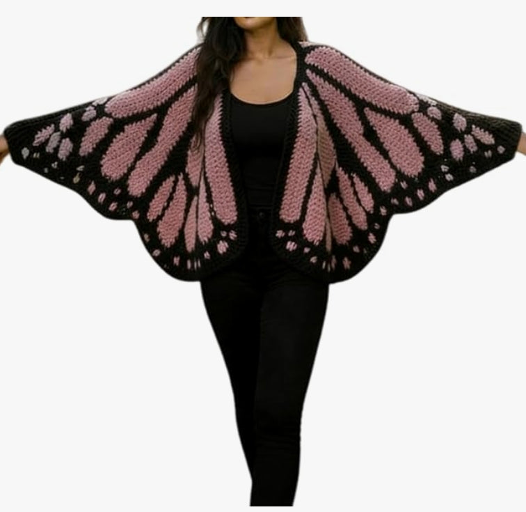 Monarch Butterfly Knit Cardigan